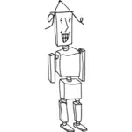 Caricatura robot